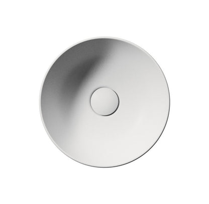 PURA Lavoar ceramic pe blat, Ø32cm, alb mat
