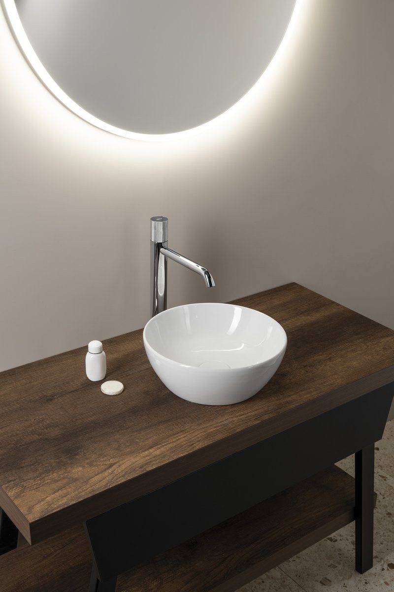 PURA lavoar ceramic pe blat Ø32 cm, alb ExtraGlaze
