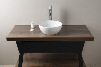 PURA lavoar ceramic pe blat Ø32 cm, alb ExtraGlaze