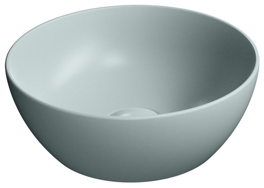 PURA Lavoar ceramic pe blat, Ø32cm, ghiaccio mat