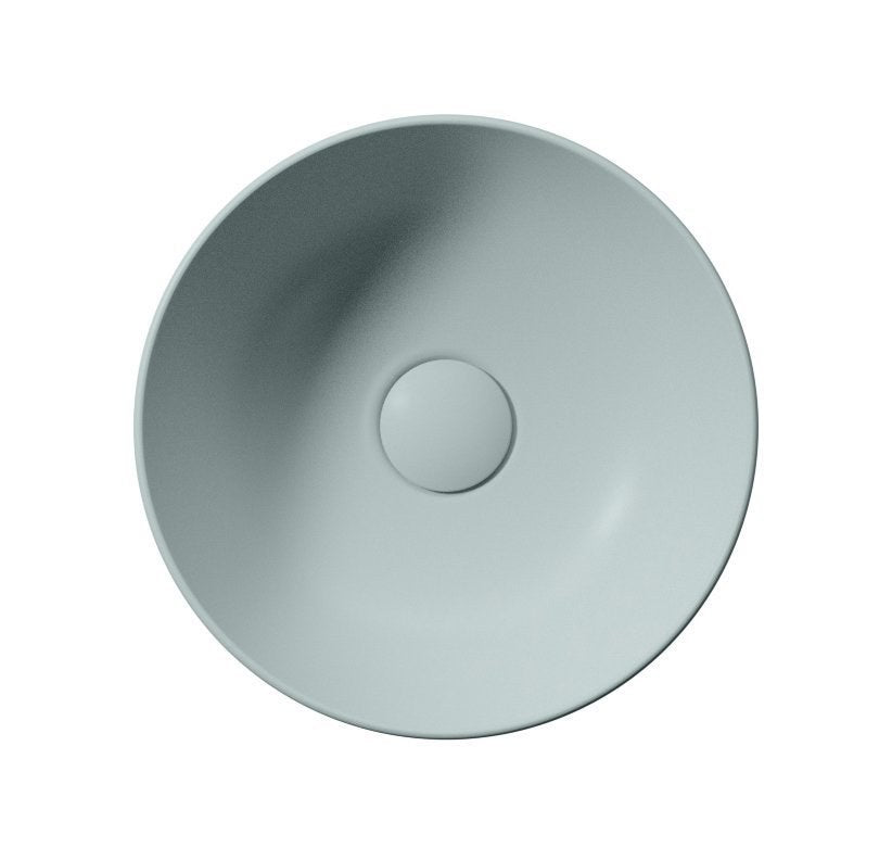 PURA Lavoar ceramic pe blat, Ø32cm, ghiaccio mat