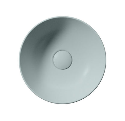 PURA Lavoar ceramic pe blat, Ø32cm, ghiaccio mat