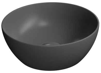 PURA Lavoar ceramic pe blat, Ø32cm, negru mat