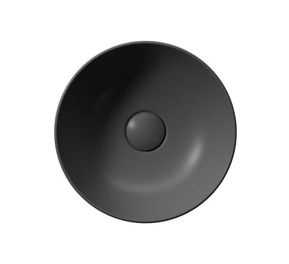 PURA Lavoar ceramic pe blat, Ø32cm, negru mat