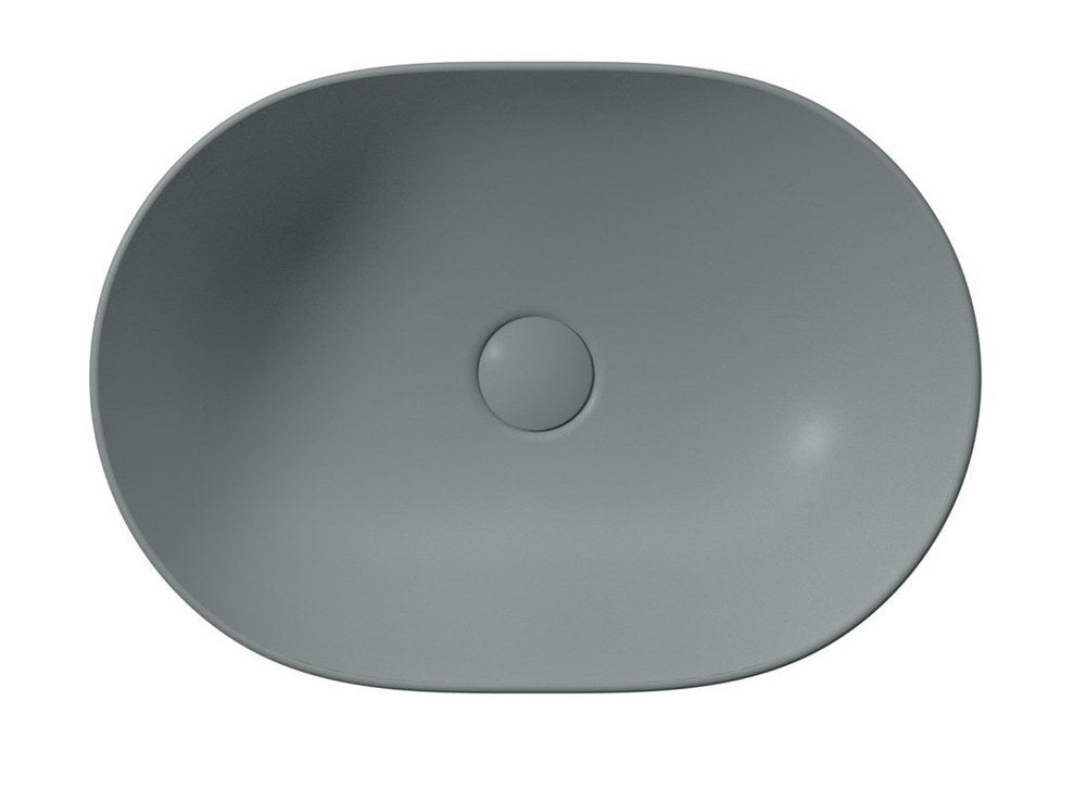 PURA Lavoar ceramic pe blat 50x35cm, agave mat