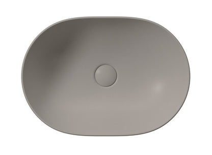PURA Lavoar ceramic pe blat 50x35cm, tortora mat