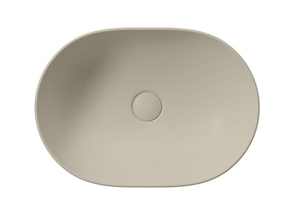 PURA lavoar ceramic pe blat 50×35 cm, creta mat