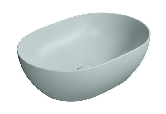 PURA Lavoar ceramic pe blat 50x35cm, ghiaccio mat