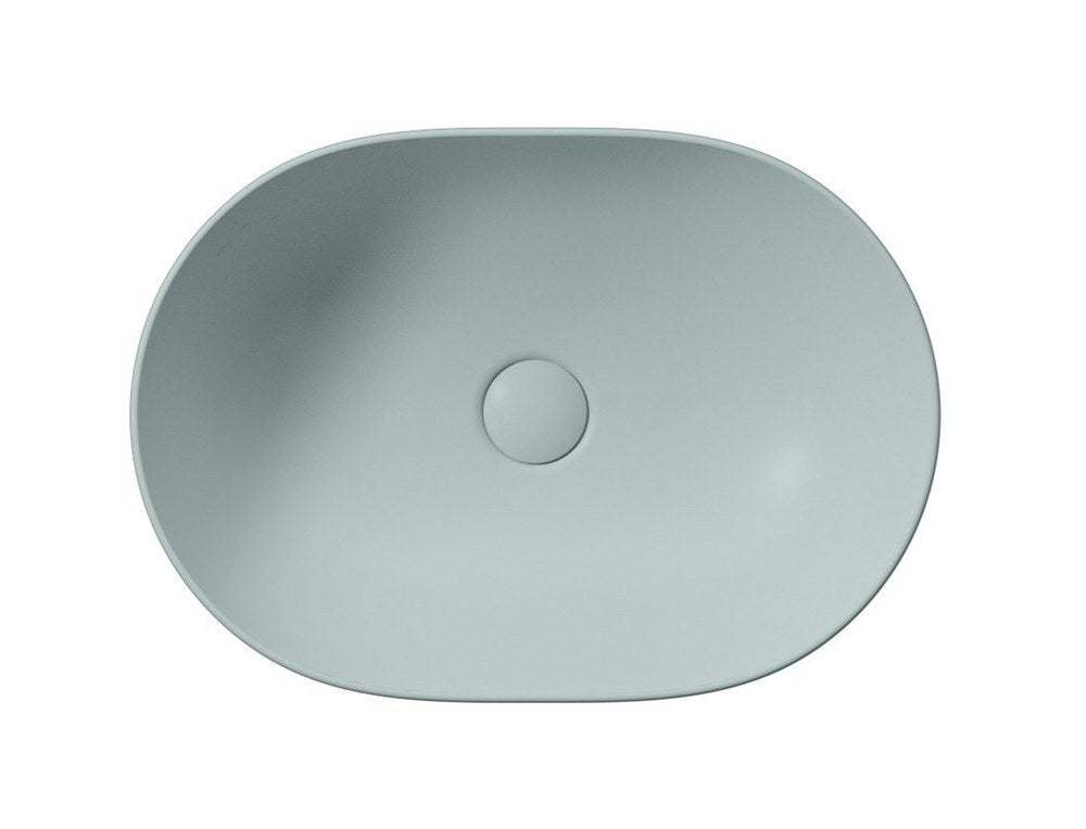 PURA Lavoar ceramic pe blat 50x35cm, ghiaccio mat