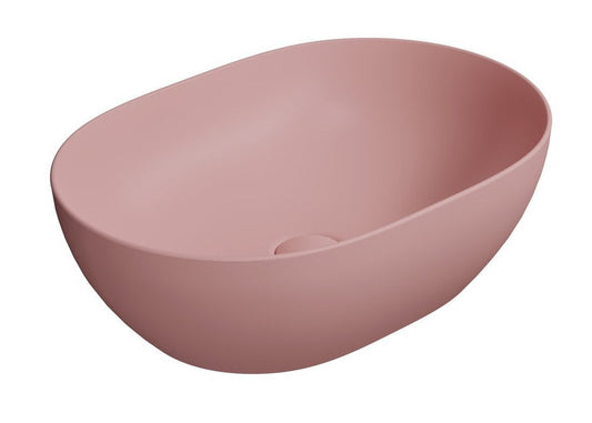PURA Lavoar ceramic pe blat 50x35cm, blush mat