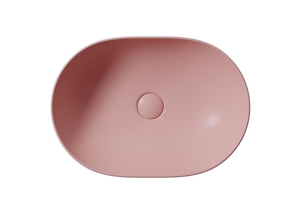 PURA Lavoar ceramic pe blat 50x35cm, blush mat