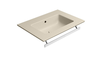 PURA Lavoar ceramic Slim 62x46cm, fără orificiu baterie, creta mat
