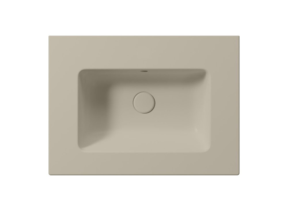 PURA Lavoar ceramic Slim 62x46cm, fără orificiu baterie, creta mat