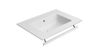 PURA Lavoar ceramic Slim 62x46cm, fără orificiu baterie, alb mat