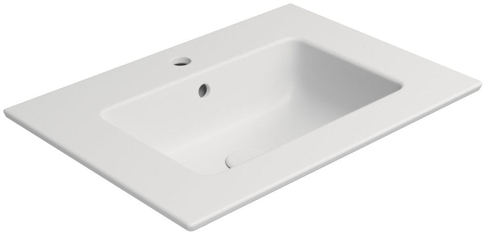 PURA Lavoar ceramic Slim 62x46cm, alb mat