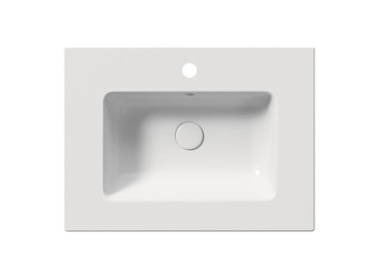 PURA Lavoar ceramic Slim 62x46cm, alb mat