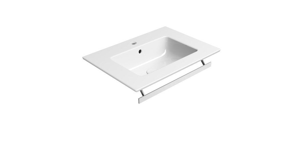 PURA Lavoar ceramic Slim 62x46cm, alb ExtraGlaze