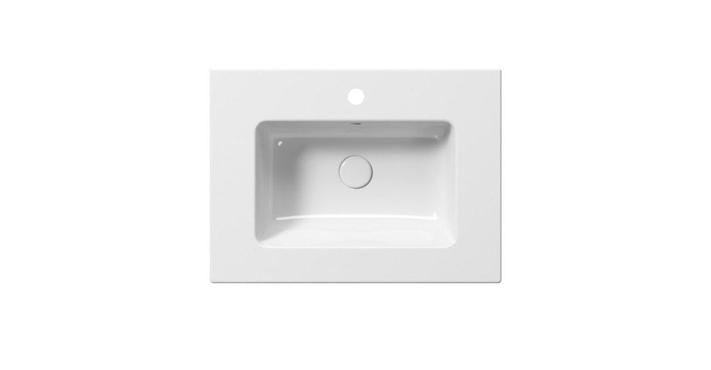 PURA Lavoar ceramic Slim 62x46cm, alb ExtraGlaze