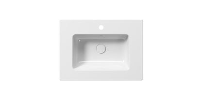 PURA Lavoar ceramic Slim 62x46cm, alb ExtraGlaze