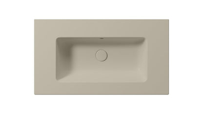 PURA Lavoar ceramic Slim 82x46cm, fără orificiu baterie, creta mat