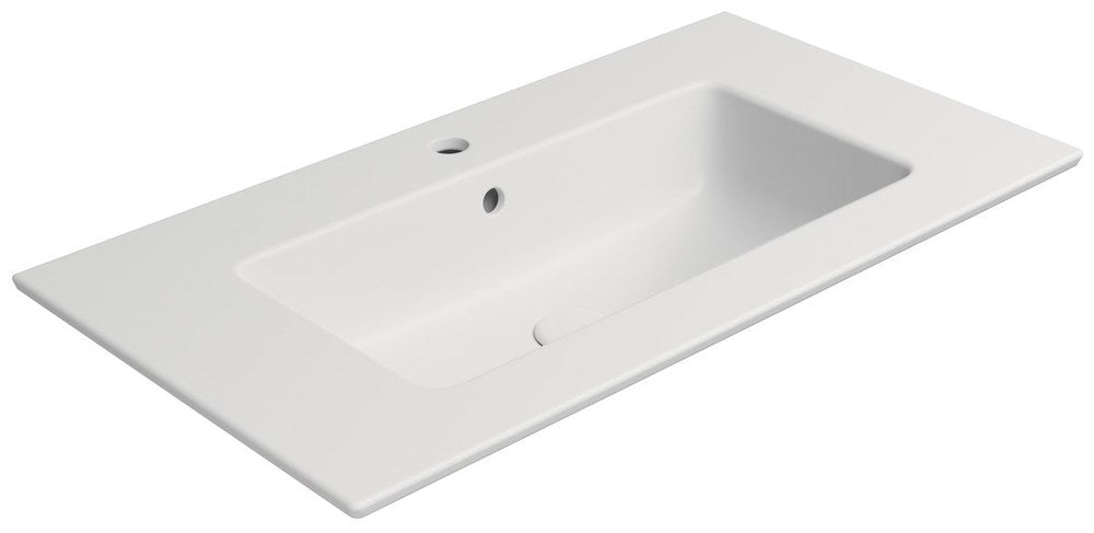 PURA Lavoar ceramic Slim 82x46cm, alb mat