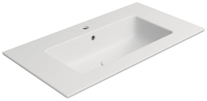 PURA Lavoar ceramic Slim 82x46cm, alb mat