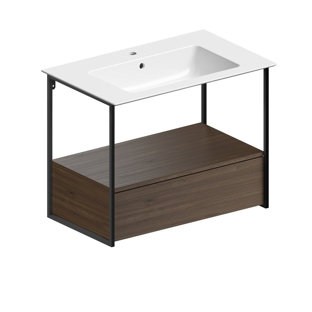 PURA Lavoar ceramic Slim 82x46cm, alb mat