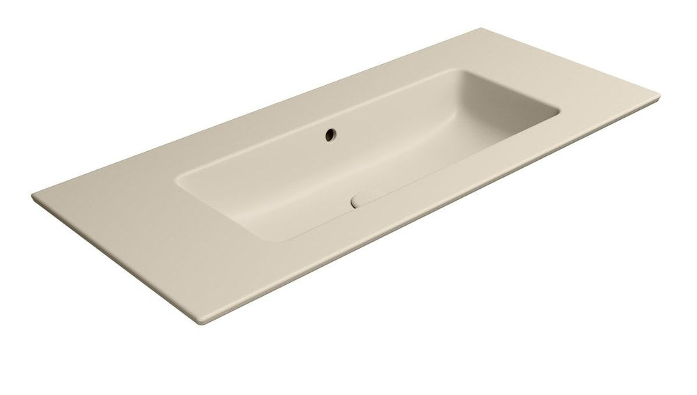 PURA Lavoar ceramic Slim 102x46cm, fără orificiu baterie, creta mat