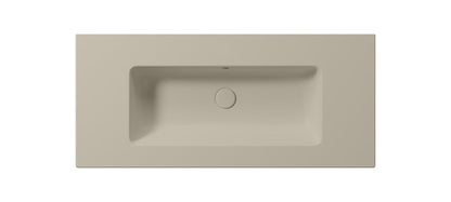 PURA Lavoar ceramic Slim 102x46cm, fără orificiu baterie, creta mat