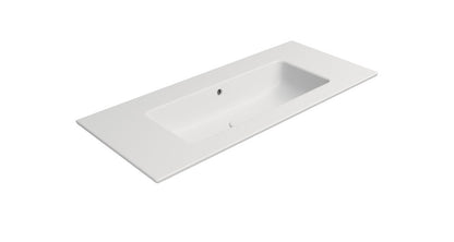 PURA Lavoar ceramic Slim 102x46cm, fără orificiu baterie, alb mat