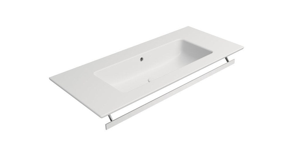 PURA Lavoar ceramic Slim 102x46cm, fără orificiu baterie, alb mat