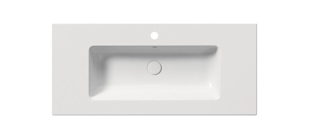 PURA Lavoar ceramic Slim 102x46cm, alb mat