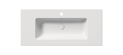 PURA Lavoar ceramic Slim 102x46cm, alb mat