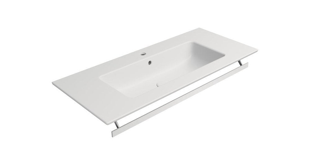 PURA Lavoar ceramic Slim 102x46cm, alb mat