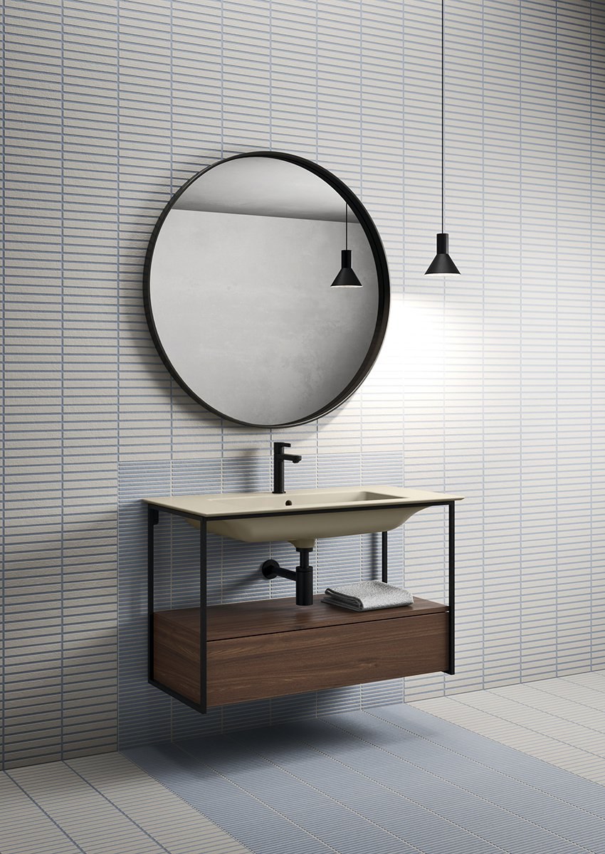 PURA Lavoar ceramic Slim 102x46cm, alb ExtraGlaze