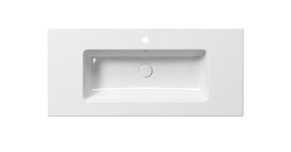 PURA Lavoar ceramic Slim 102x46cm, alb ExtraGlaze