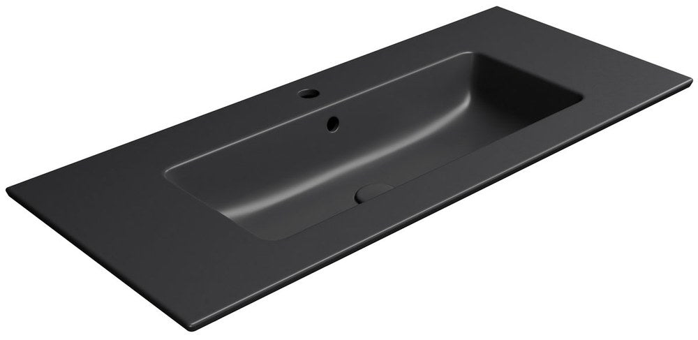 PURA Lavoar ceramic Slim 102x46cm, negru mat