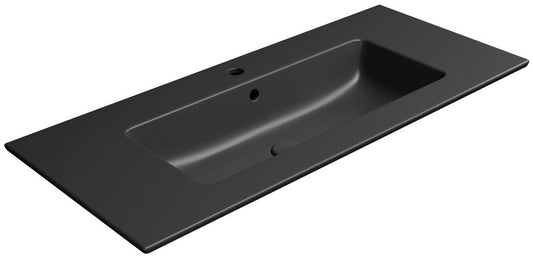 PURA Lavoar ceramic Slim 102x46cm, negru mat