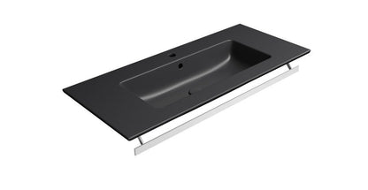 PURA Lavoar ceramic Slim 102x46cm, negru mat
