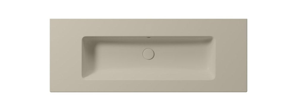 PURA Lavoar ceramic Slim 122x46cm, fără orificiu baterie, creta mat