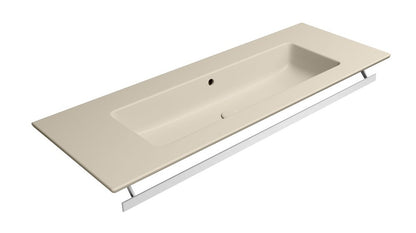 PURA Lavoar ceramic Slim 122x46cm, fără orificiu baterie, creta mat