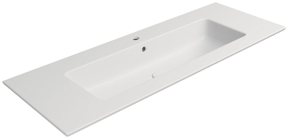 PURA Lavoar ceramic Slim 122x46cm, alb mat