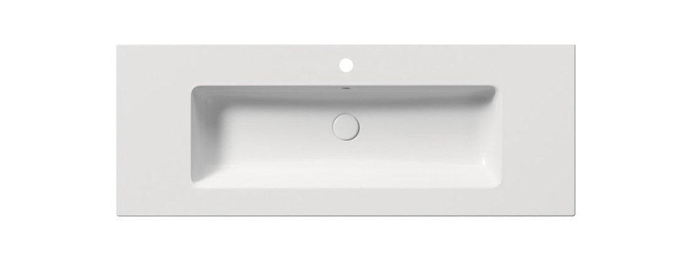 PURA Lavoar ceramic Slim 122x46cm, alb mat