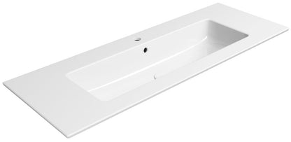 PURA Lavoar ceramic Slim 122x46cm, alb ExtraGlaze