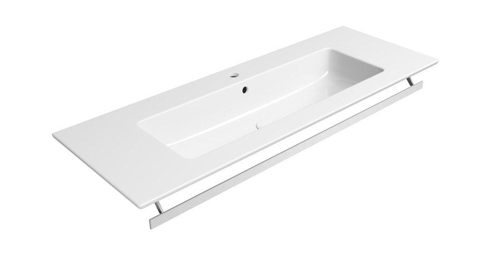 PURA Lavoar ceramic Slim 122x46cm, alb ExtraGlaze