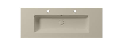 PURA Lavoar ceramic dublu Slim 122x46cm, creta mat