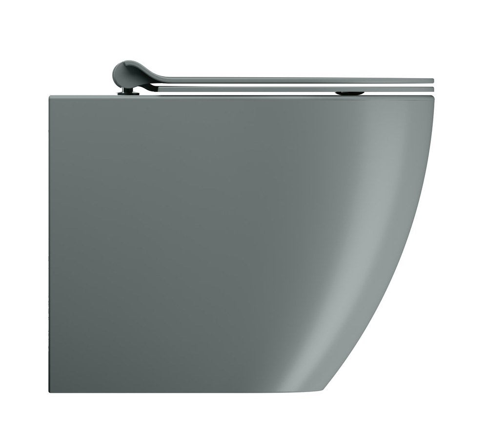 PURA Vas WC, Swirlflush, 36x55cm, S-trap/P-trap, agave dual-mat