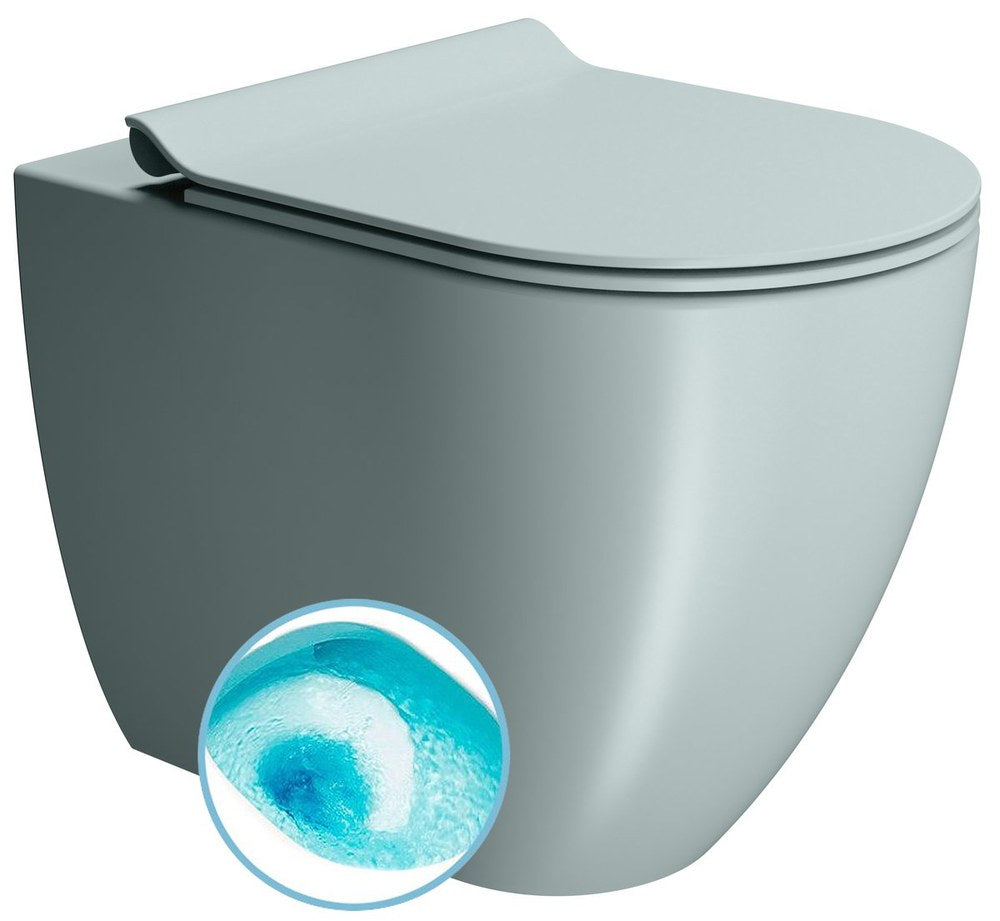PURA Vas WC, Swirlflush, 36x55cm, S-trap/P-trap, ghiaccio dual-mat
