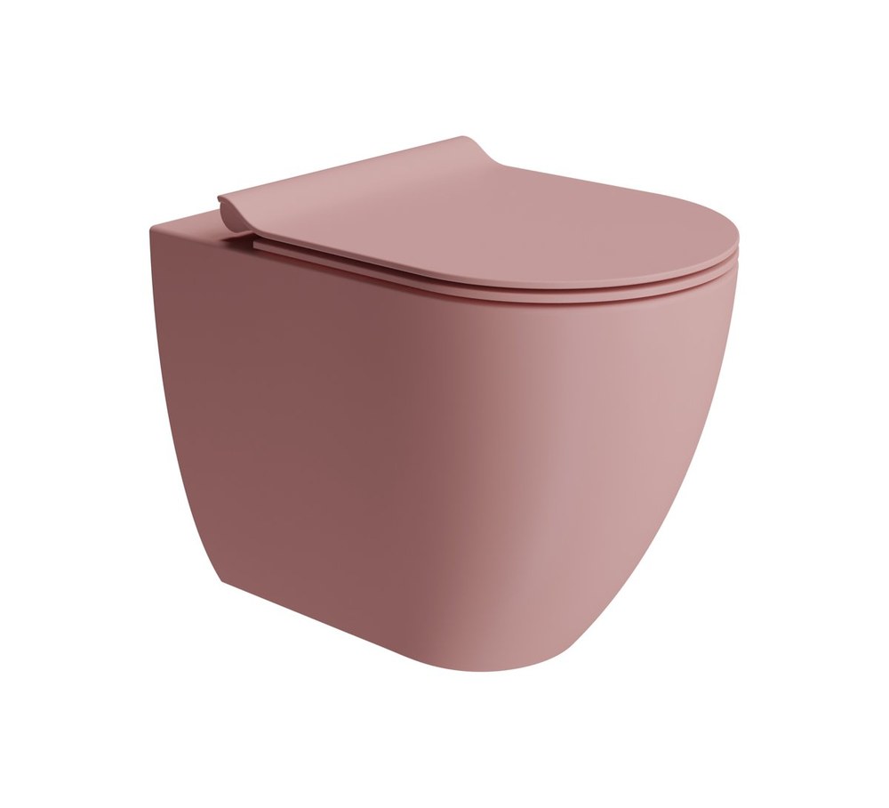 PURA Vas WC, Swirlflush, 36x55cm, S-trap/P-trap, blush dual-mat