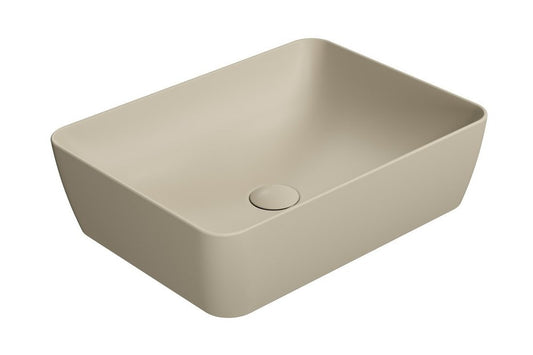 SAND/NUBES lavoar ceramic pentru montaj pe blat 50×38 cm, creta mat
